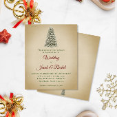 Elegant kerstboom Kraft Budget Weddenschap Uitnodi