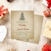 Elegant kerstboom Kraft Budget Weddenschap Uitnodi