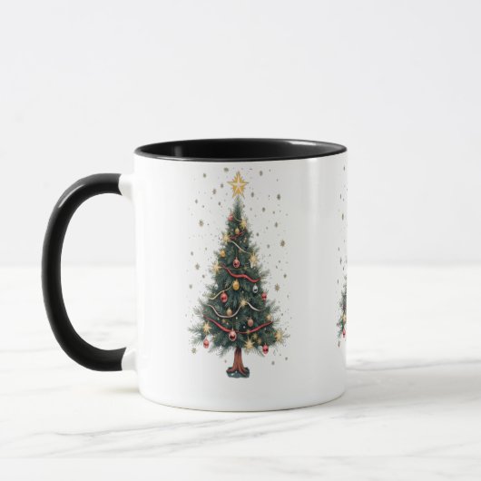 Elegant kerstboom mok (Links)