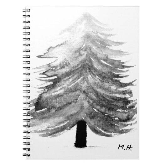 Elegant kerstboom notitieboek (Voorkant)