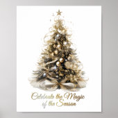 Elegant kerstboom Poster (Voorkant)