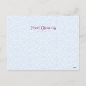 Elegant kerstboom Red Blue, op maat gemaakt Feestdagenkaart (Achterkant)