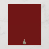 Elegant kerstboom Red Budget Weddenschap Uitnodige (Achterkant)