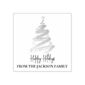 Elegant kerstboom rubberstempel (Afrduk)