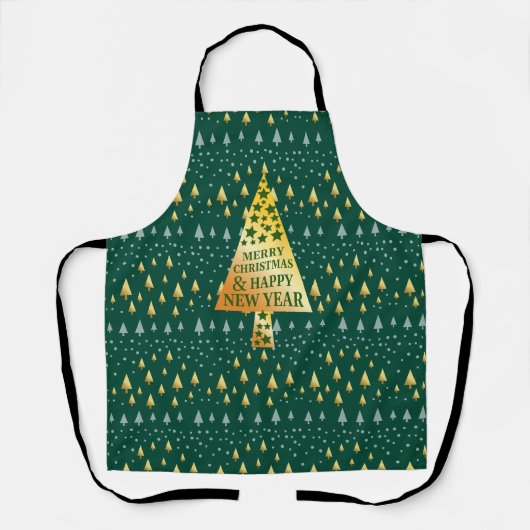 Elegant kerstboom schort (Voorkant)