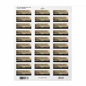 Elegant kerstboom, Sparkle, Faux Gold Etiket (Full Sheet)