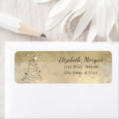 Elegant kerstboom, Sparkle, Faux Gold Glittery Etiket (Insitu)