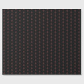 Elegant kerstboom Striped Black Red Pattern Cadeaupapier (Vlak)