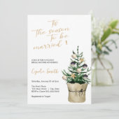 Elegant kerstboom Vrijgezellenfeest Kaart (Staand voorkant)