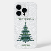 Elegant kerstboom White Green, speciaal gepersonal Case-Mate iPhone Case (Achterkant)