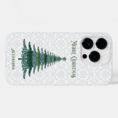 Elegant kerstboom White Green, speciaal gepersonal Case-Mate iPhone Case (Achterkant (horizontaal))