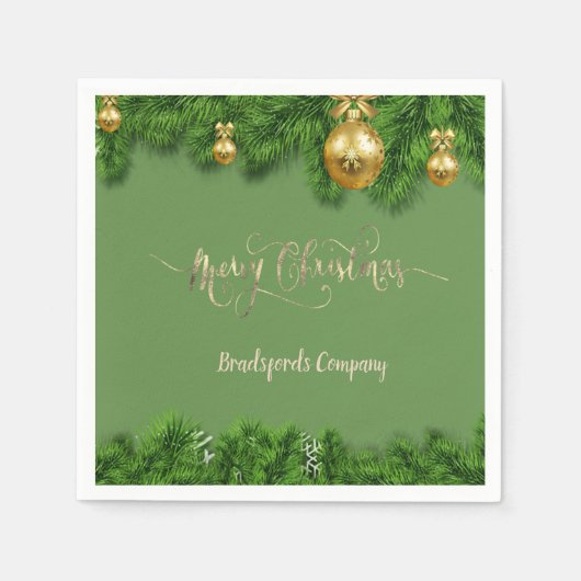 Elegant kerstboomafdelingen, boxen servet (Voorkant)