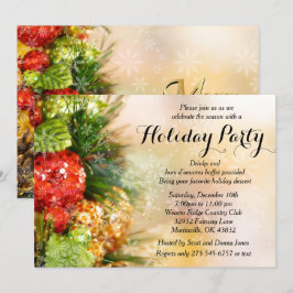 Elegant kerstboomfeest kaart