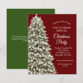 Elegant kerstboomfeest Rood met kerst (Voorkant / Achterkant)