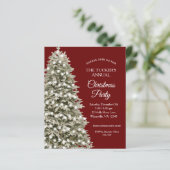 Elegant kerstboomfeest Rood met kerst (Staand voorkant)