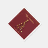 Elegant kerstboomfeest servet (Hoek)