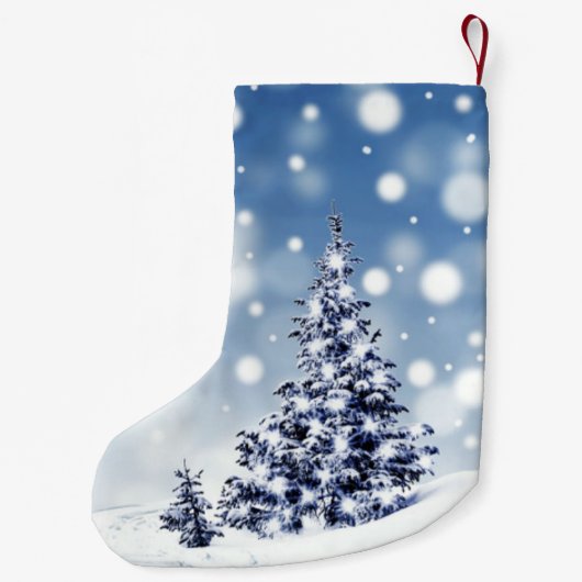 Elegant kerstboomfeest Sneeuwfeest Kleine Kerstsok (Achterkant)