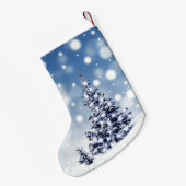 Elegant kerstboomfeest Sneeuwfeest Kleine Kerstsok (Achterkant (Hangend))