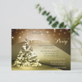 Elegant kerstboomfirma kerstmis kaart (Staand voorkant)