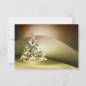 Elegant kerstboomfirma kerstmis kaart (Achterkant)