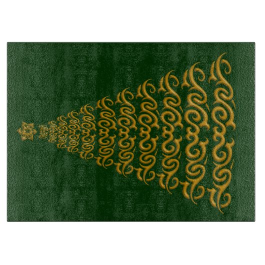 Elegant kerstboomknipbord snijplank (Voorkant)