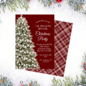 Elegant kerstboomkuip Red Pset met kerstfeest Kaart