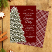 Elegant kerstboomkuip Red Pset met kerstfeest Kaart