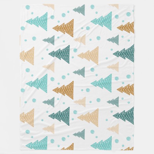 Elegant kerstboommodel fleece deken (Voorkant)