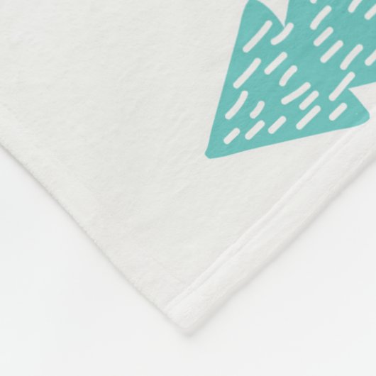 Elegant kerstboommodel fleece deken (Hoek)