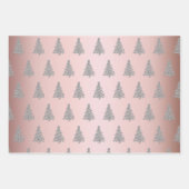 Elegant kerstboompatroon inpakpapier vel (Voorkant 3)