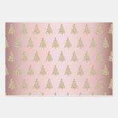 Elegant kerstboompatroon inpakpapier vel (Voorkant 2)