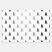 Elegant kerstboompatroon inpakpapier vel (Voorkant 3)