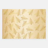 Elegant kerstboompatroon inpakpapier vel (Voorkant 3)