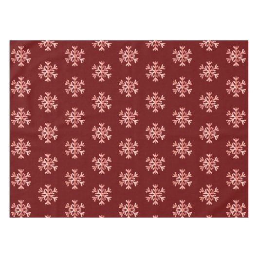 Elegant kerstboomschilfers Pattern Red Tafelkleed (Voorkant (Horizontaal))