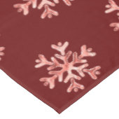 Elegant kerstboomschilfers Pattern Red Tafelkleed (Gekanteld)