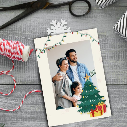 Elegant kerstboomster Prettige feestdagen