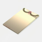 Elegant kerstboomtak - Gepersonaliseerd Post-it® Notes (Schuin)