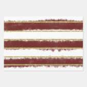 Elegant kerstBourgogne & Gold Glitter Print Inpakpapier Vel (Voorkant)