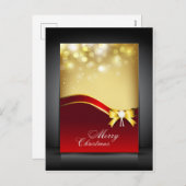 Elegant kerstBriefkaart Feestdagenkaart (Voorkant / Achterkant)