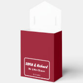 Elegant kerstbruiloft bedankdoosjes (Open)