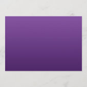 Elegant Kerstbruiloft Menu Paars (Achterkant)