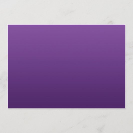 Elegant Kerstbruiloft Menu Paars (Achterkant)