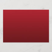 Elegant kerstbruiloft Menu Red Silver (Achterkant)