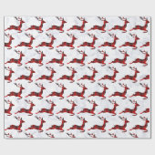 Elegant kerstbuffel met kalmerende rendieren en ma cadeaupapier (Vlak)