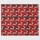 Elegant kerstbuffelpatroon Roos Gold Cadeaupapier (Vlak)