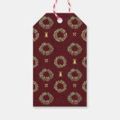 Elegant kerstcadeau cadeaulabel (Achterkant)