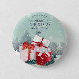 Elegant kerstcadeau-feestdag | Pin-Button Ronde Button 5,7 Cm