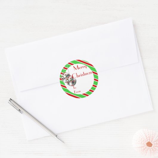 Elegant kerstcadeau label PERSONALISEREN (Envelop)