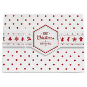 Elegant kerstcadeau voor Stippen Large Cadeautasje (Voorkant)
