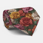 Elegant kerstcadeau voor vader anjer bloem stropdas (Opgerold)